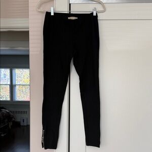 Michael Kors Black Leggings with Zipper Detail